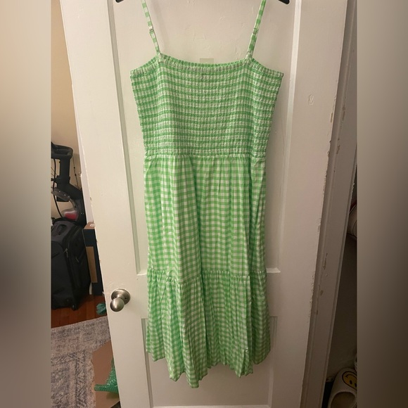 j crew green gingham dress Taft Tennis Dress in Grass Court Green Gingham 7/8